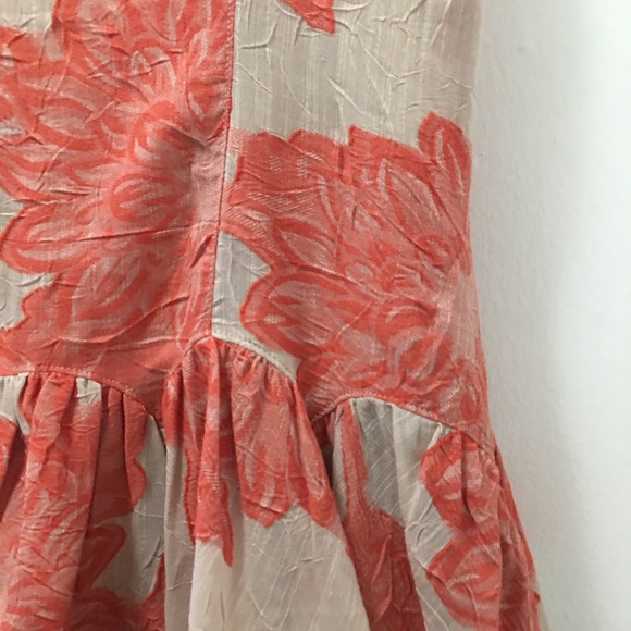 Eva Franco coral dress size 2 - Picture 7 of 8